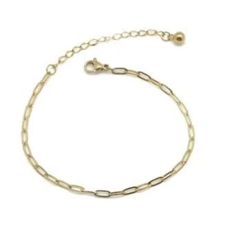 accessory French Flair Collection Delicate Gold Plated Chain Bracelet The Lizou Collection $27