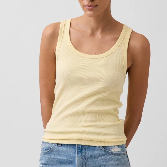 top Gap Women's Rib Scoop Tank Top Gap $19