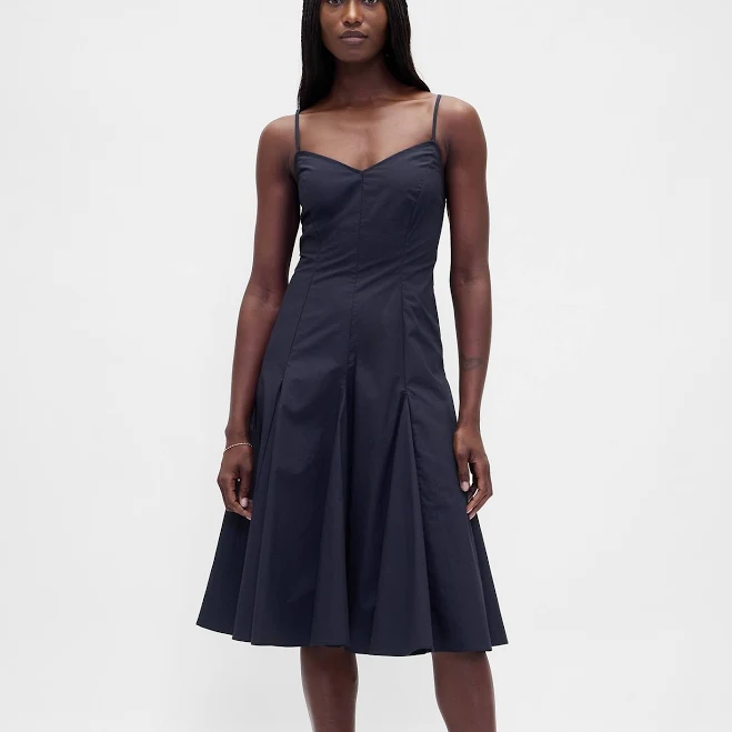dress Gap Women's Seamed V-Neck Midi Dress Gap $59