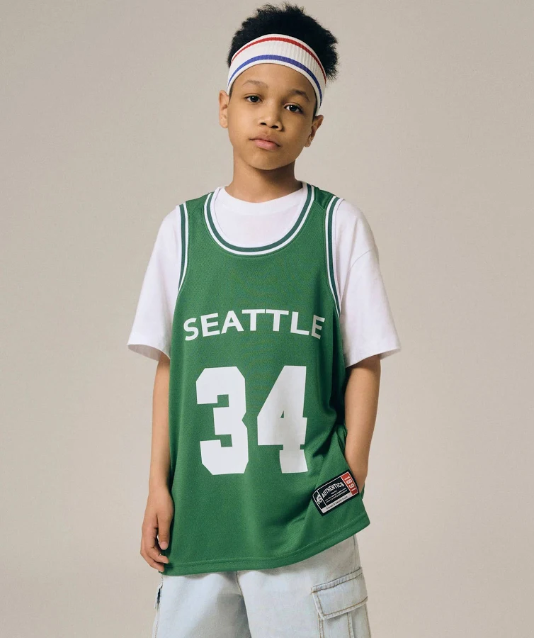 top Giant Fit Oversized Basketball Jersey 무신사 $25