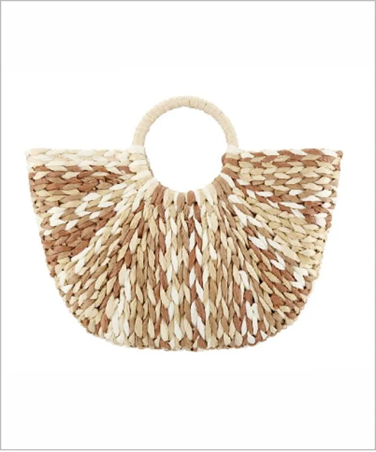 bag Golden Stella Sunburst Lined Straw Tote Herring's Outdoor Sports $60