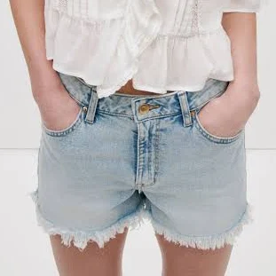 bottoms H&M Ladies Frayed Denim Shorts H&M $24.99