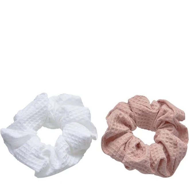 accessory Hairitage Women's Waffle Fabric Hair Scrunchies (2 PC) Walmart $4.39