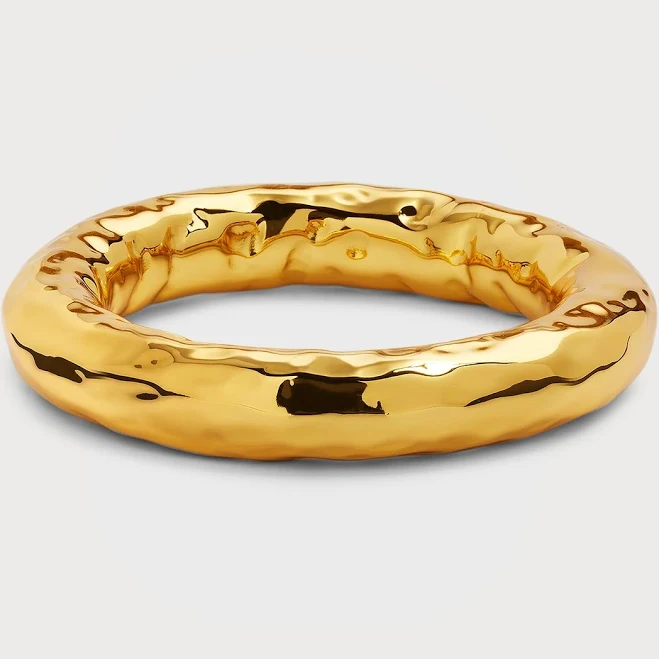 accessory Hammered Gold Chunky Stacking Bangle Neiman Marcus $84.38