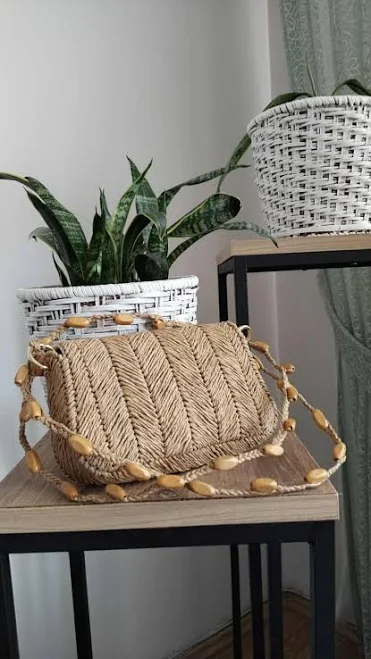 bag Handmade Woven Raffia Crossbody Bag Etsy - Seller $110.72