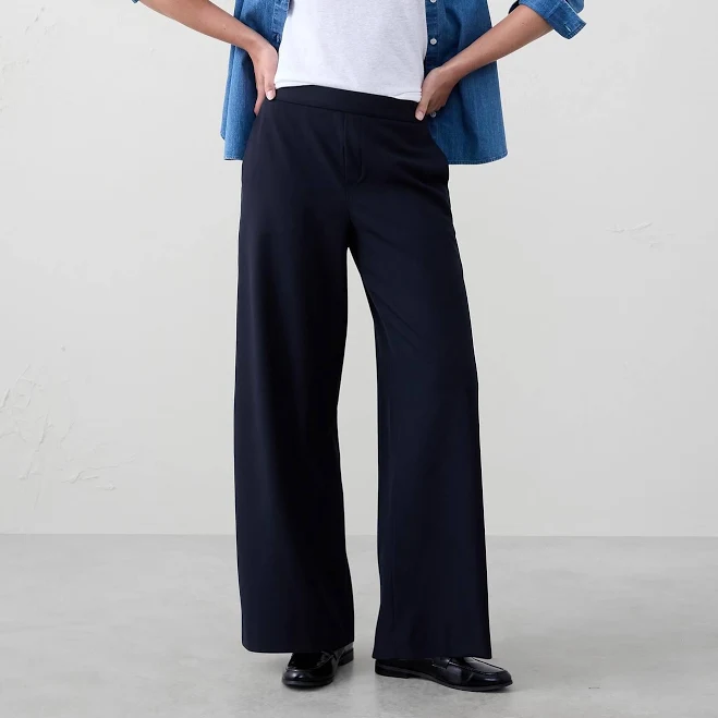 bottoms Hayden Wide-Leg Pants Banana Republic Factory $50