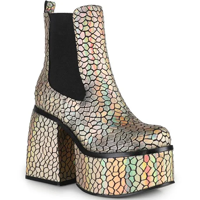 shoes Holographic Croc Platform Ankle Boots Temu $29.24