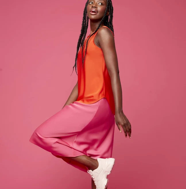 skirt I Love Tyler Madison Lily Satin Midi Skirt i love tyler madison $27.6