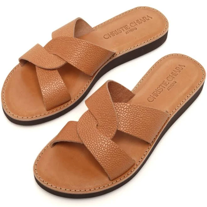 shoes Italian Leather Slides Etsy - ChristieChiaraSandal $94.03
