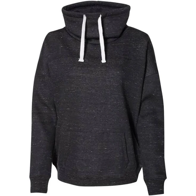 top J. America 8673 Women's Melange Fleece Cowl Neck Sweatshirt Kohl's $42.99