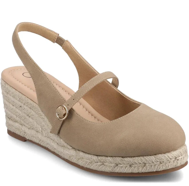 shoes Journee Women's Asmyna Espadrille Wedge Sandals DSW $47.99