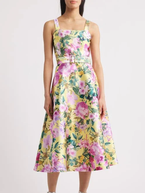 dress Julia Jordan Women's Printed Monroe Twill Midi Dress Nordstrom $178