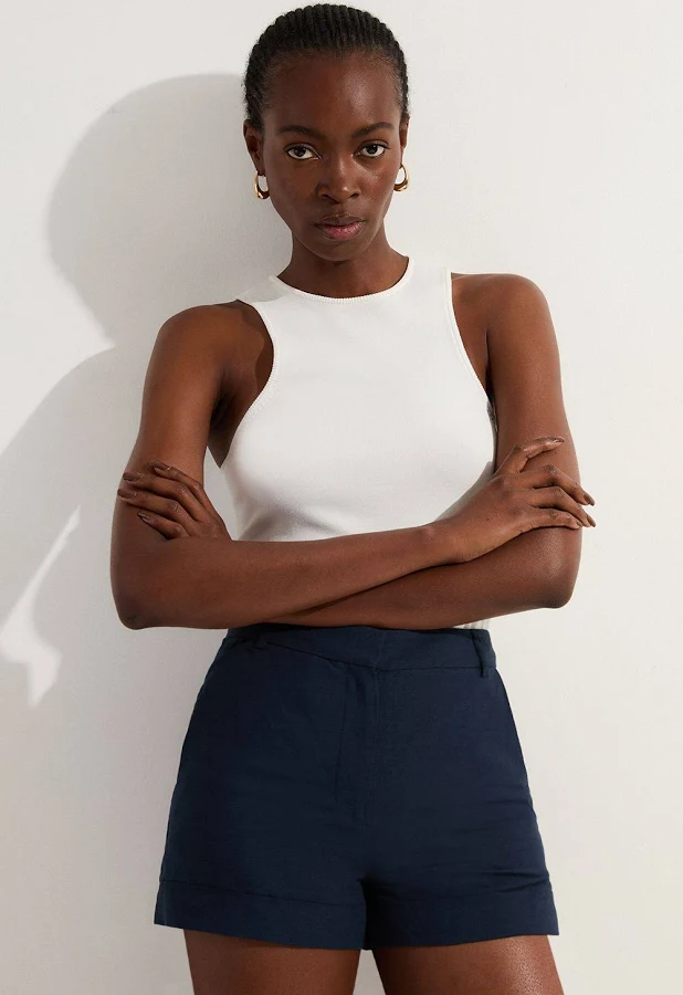 shorts Karen Millen Women's Premium Tailored Linen Shorts Karen Millen USA $69