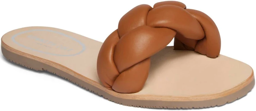 shoes Kenneth Cole Women's Nellie Braid Leather Slide Sandals Macy's $79