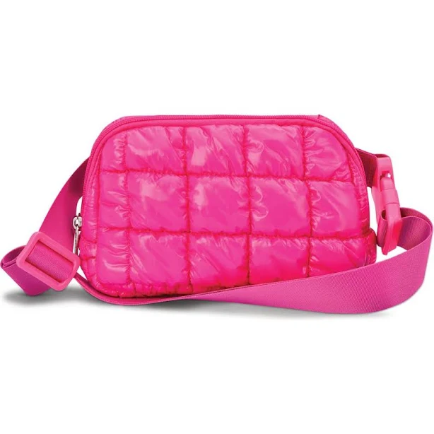 bag Kids' Hot Pink Shiny Quilted Nylon Belt Bag Nordstrom $32