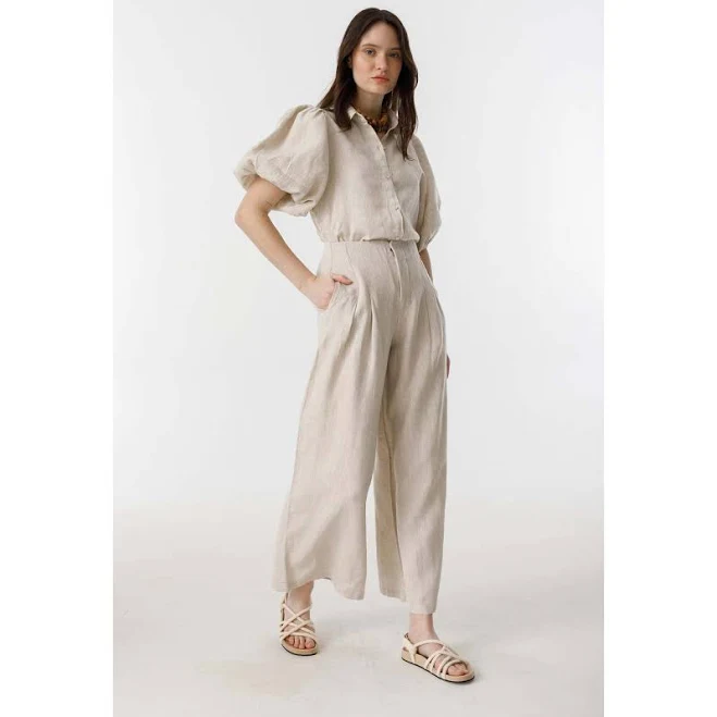 pants Lanhtropy Women's Culotte Linen Pants Maisonette $205