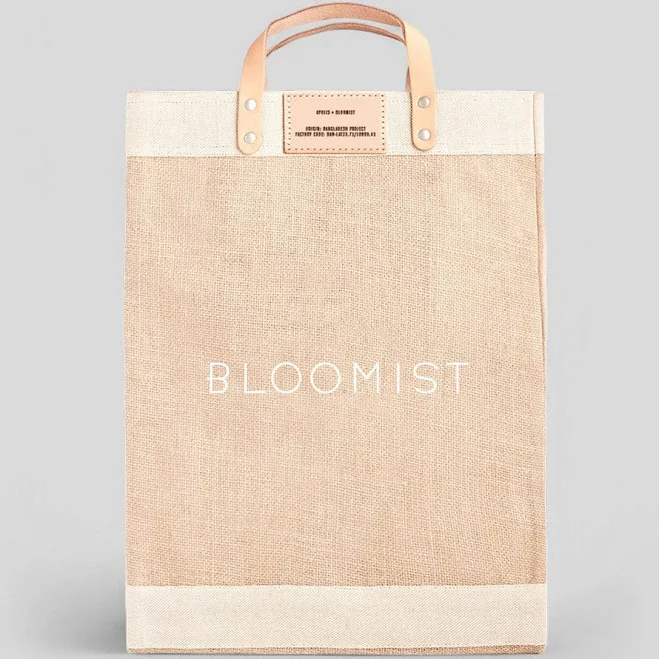 bag Large Natural Jute Market Tote Bloomist $95