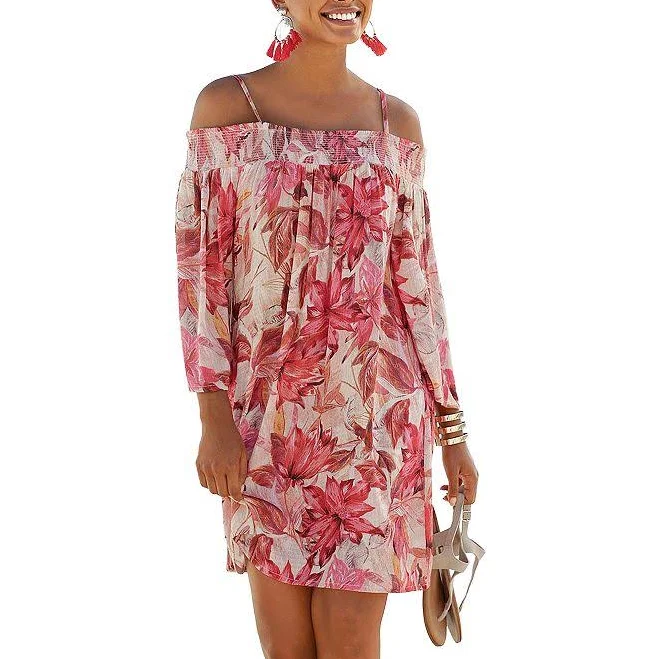 dress Lascana Women's Off The Shoulder Patterned Dress Kohl's $59.95