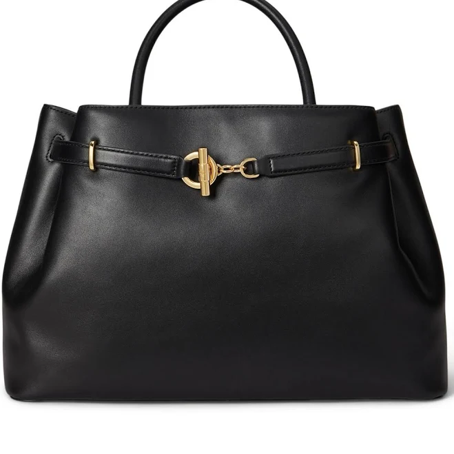 bag Lauren Ralph Lauren Leather Large Blaike Satchel Women's Macy's $315