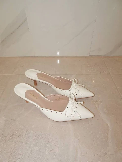 shoes Lillie Pointed Toe Kitten Heel Rella $62