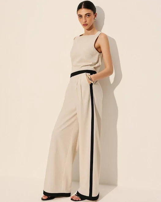 outfits Linen & Cotton Zipper Pant Set Commense $69