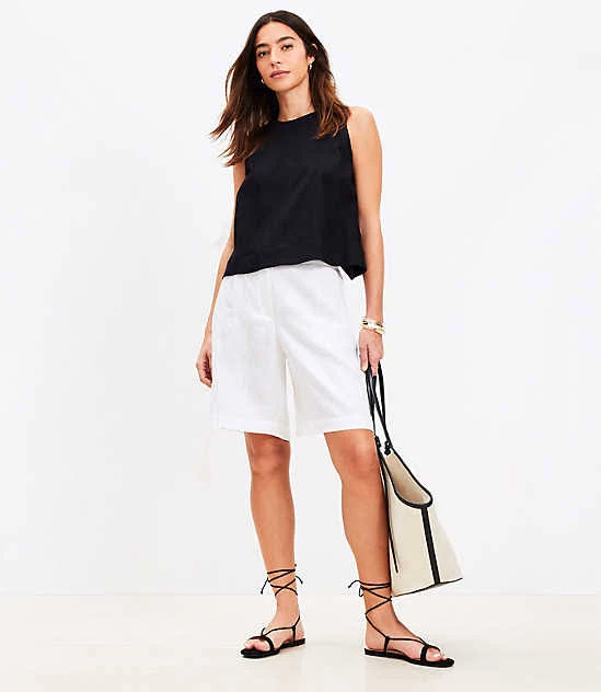 shorts Loft Women's Linen Bermuda Shorts LOFT $22.44