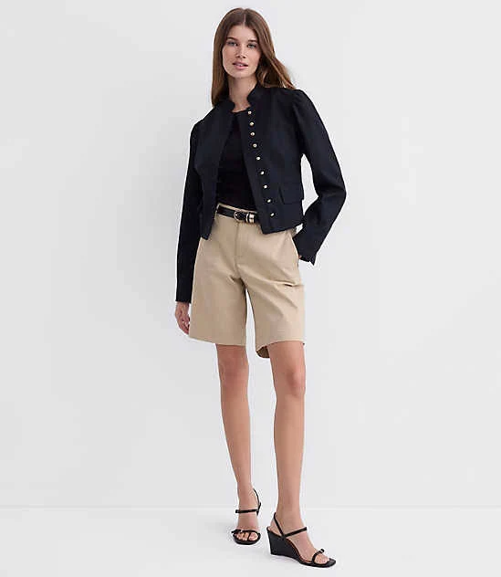 bottoms Loft Women's Monroe Chino Bermuda Shorts LOFT $41.97