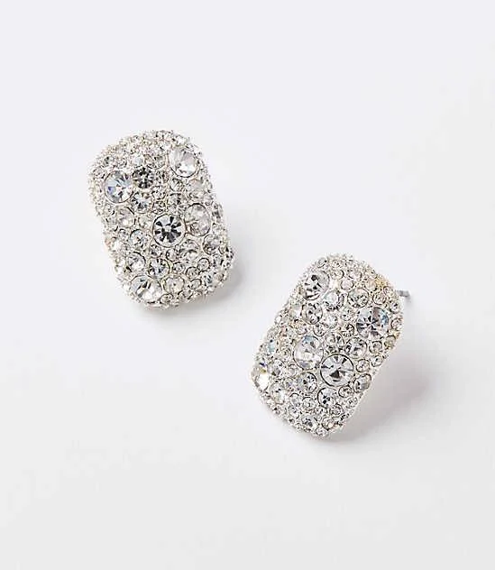 accessory Loft Women's Oversized Crystal Stud Earrings LOFT $11.76