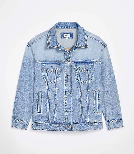 jacket Loft Women's Oversized Denim Trucker Jacket LOFT $55