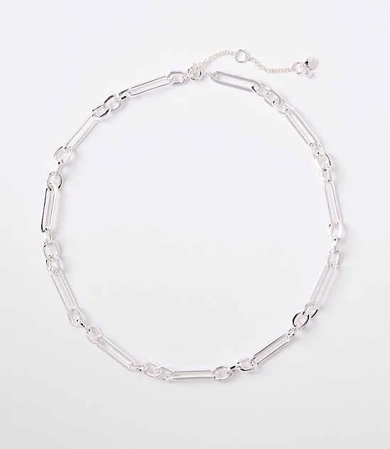 accessory Loft Women's Textured Chain Link Necklace LOFT $15.73