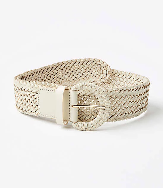 accessory Loft Women's Wide Braided Leather Belt LOFT $29.99