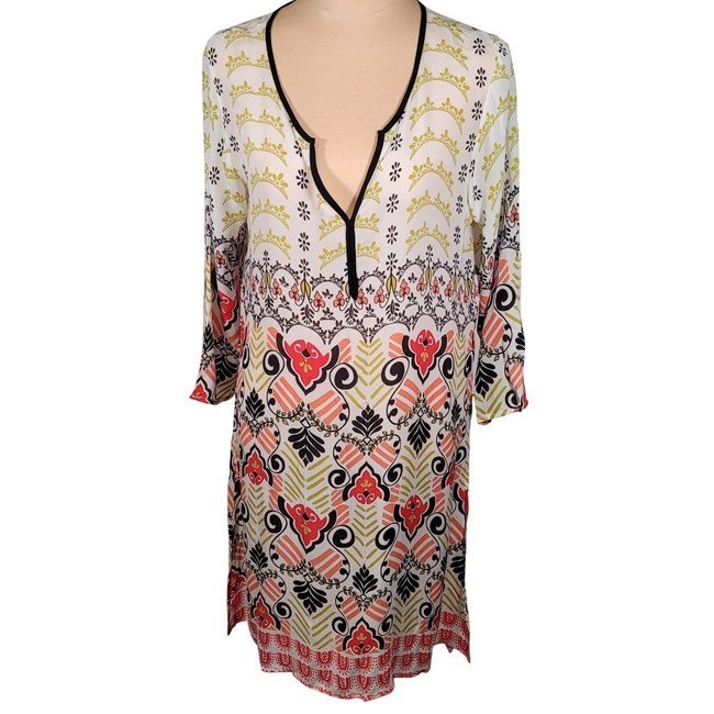 cover up Love Kyla Viscose Tunic Dress Boho Geometric Resort Swim Coverup Mediterranean eBay $35.89