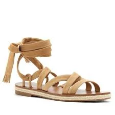 shoes Lucky Brand Dalty Strappy Ankle Tie Espadrille Sandals in Sandstone Size 7M eBay $35