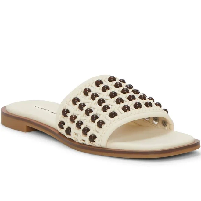 shoes Lucky Brand Women's Gidya Beaded Slide Sandals Lucky Brand $37.49