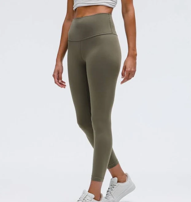 yoga outfits lululemon Align Leggings | Women's High-Rise Pant 25" | Size 2 | Green,Olive lululemon $59