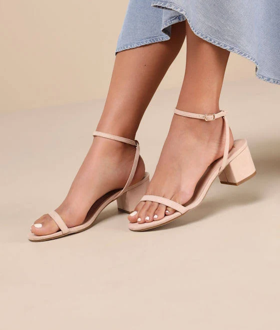 shoes Lulus Exclusive Julie Suede Ankle Strap Heels Lulus $45