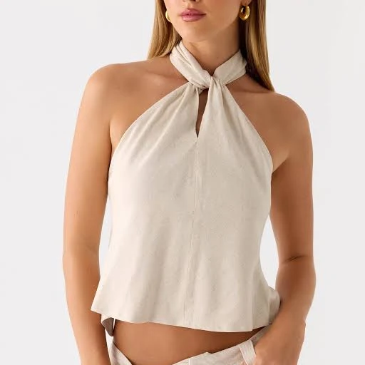 top Maddox Linen Top Peppermayo - US $68