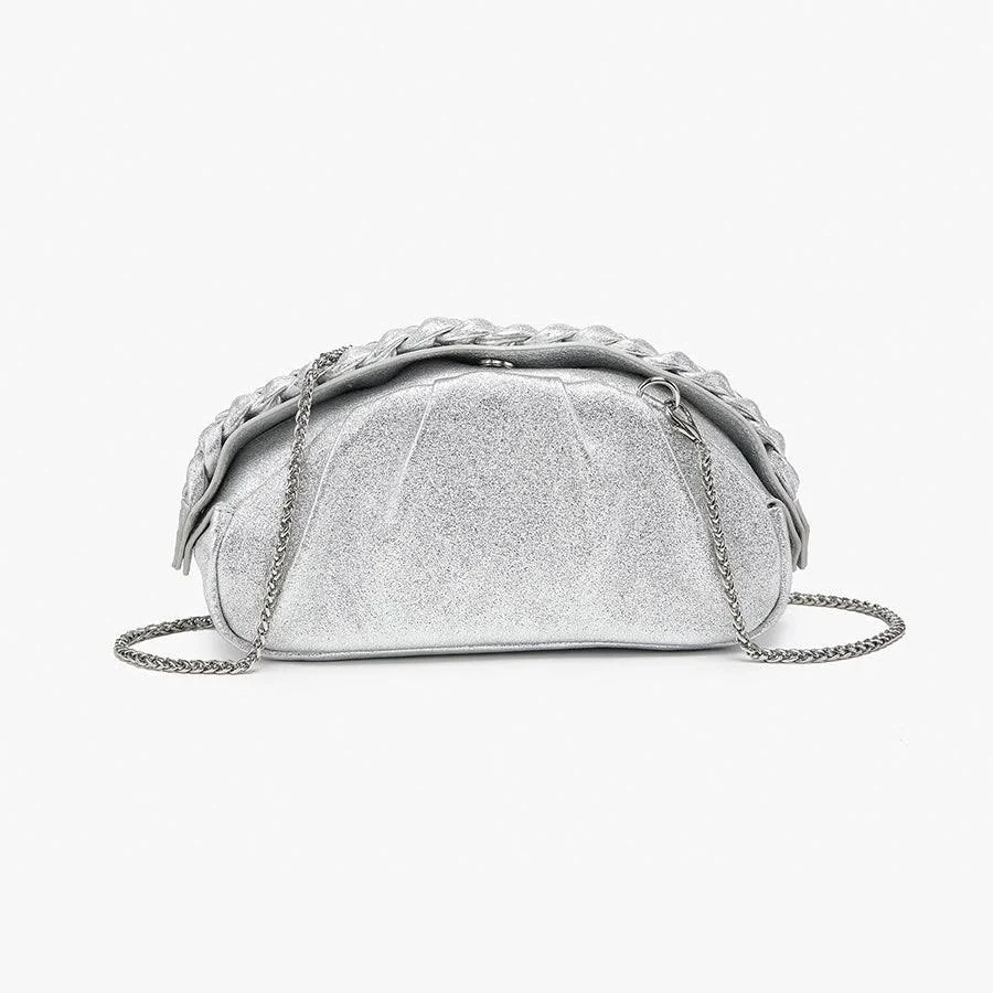 bag Madrigal Vegan Metallic Clutch Jen & Co. $24.49