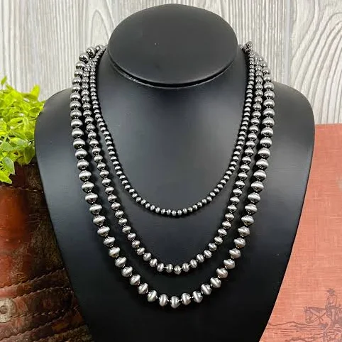 accessory Mainstage Western Navajo Style Pearl Layered Necklace Punchy Cactus Boutique & Western Wear $26
