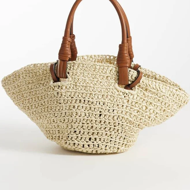 bag MANGO Teenage Girl Raffia Basket-Style Cross Body Bag ASOS $69.99
