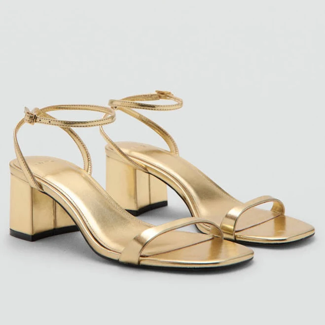 shoes MANGO Women's Tica Block-Heel Strap Sandals shop.mango.com $79.99