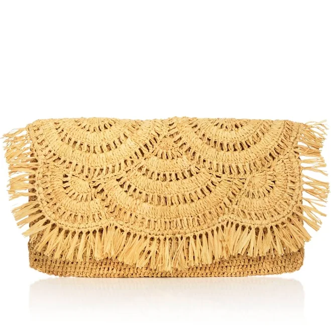bag Mar Y Sol Giselle Raffia Clutch Bloomingdale's $159