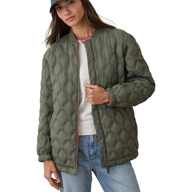outerwear Marine Layer Women's Marina Quilted Bomber Jacket Backcountry.com $118.77