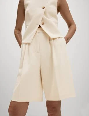 shorts Marks & Spencer High Waisted Pleat Front Bermuda Shorts Marks & Spencer - United States $57.99