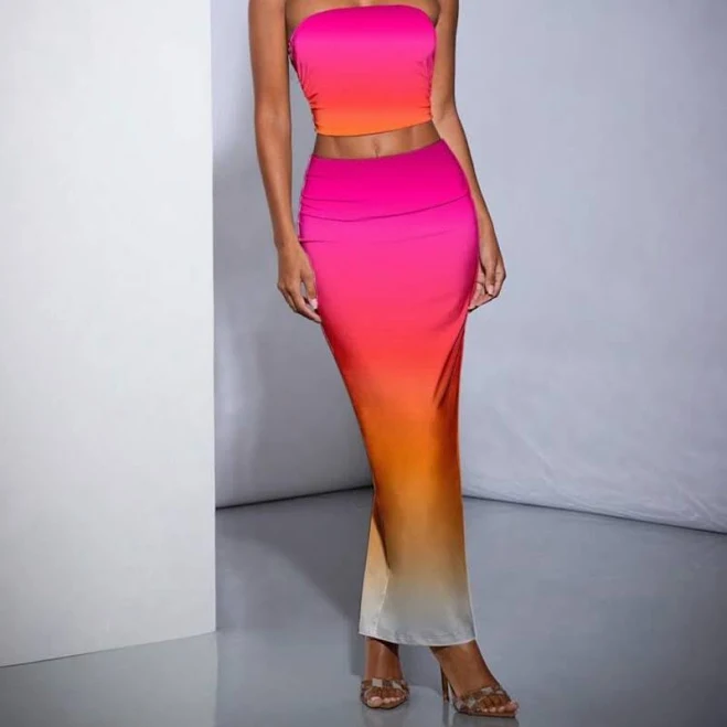 matching set Maxi Skirt Set Poshmark $20