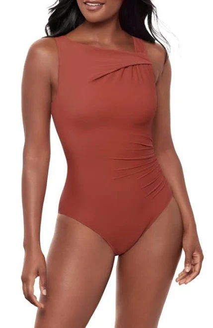swimwear Miraclesuit Women's Rock Solid Avra Underwire One-Piece Swimsuit Nordstrom $180