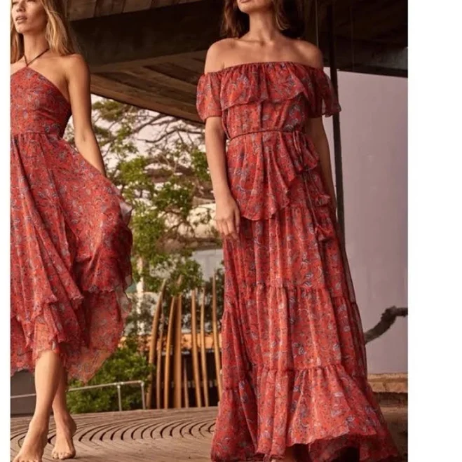 dress Misa Los Angeles LA Women's Maxi Dress Kiera Off Shoulder eBay $169