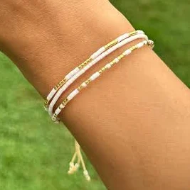 accessory Miyuki Beaded Adjustable Stacking Bracelet Etsy - Seller $19.95