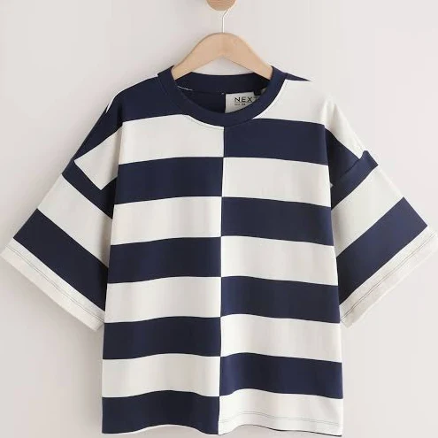 t-shirt Next Women's Oversized Boxy Fit Heavyweight Stripe T-Shirt Next USA $27