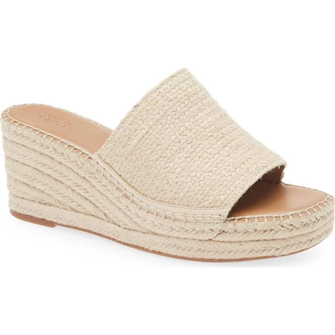 shoes NORDSTROM RACK Claire Jute Wedge Slide Sandal in Beige Natural at Nordstrom Rack, Size 9.5 Nordstrom Rack $59.97